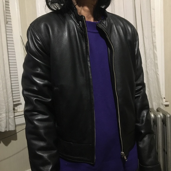 Ambition New York moto leather jacket. Zip closure - Picture 6 of 16